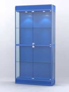 Витрина "АЛПРО" №3-300-1 (задняя стенка - ДВП), Синий
