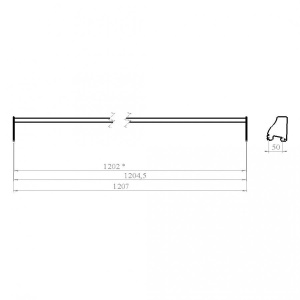 GLS 39 \ Штанга (L=1200мм)