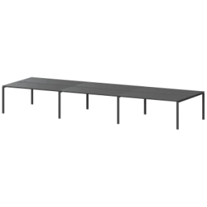 Бенч двойной на 6 рабочих мест Арго-М АМБ-002.60-6 Антрацит/Антрацит