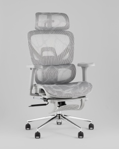 Кресло офисное TopChairs Vertus серая сетка