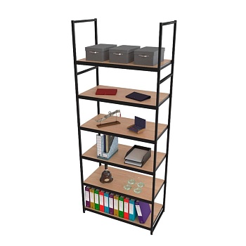 Стеллаж в стиле ЛОФТ A2290-20-ЧДС 220х90х45