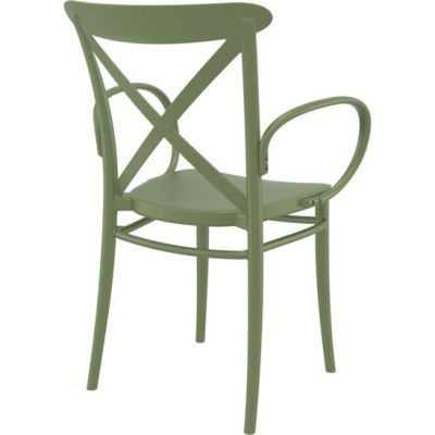 Кресло пластиковое Cross XL, оливковый
