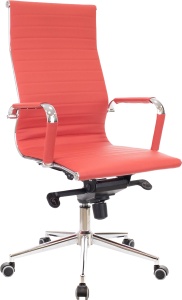 Кресло руководителя Everprof Rio (Рио) M Экокожа Красный