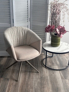 Стул ГИССЕН (GISSEN) 360 град., цвет ЛАТТЕ RIELY-111 / V885-3, ткань / ЛАТТЕ, ®DISAUR