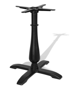 Подстолье чугунное черное, для кафе и ресторанов, с литой ножкой, серия Либерти, модель 3033