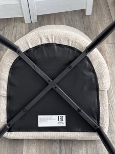 Стул ГЛОРИЯ (GLORIA) цвет 140,  ткань/ черный каркас, ®DISAUR