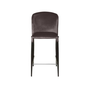 Стул полубарный Albert, бархат антрацит