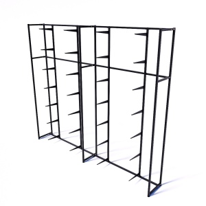 Стеллаж для обуви и аксессуаров в стиле Лофт BOTTI 2127-07-2 (без полок)