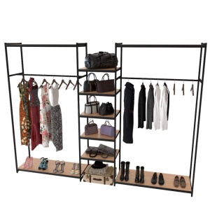 Стеллаж Лофт для одежды КД-2213 комбинированный