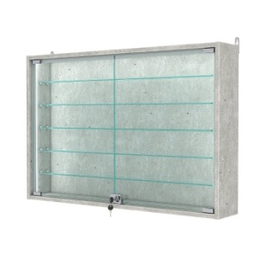 Витрина настенная №3-5А-П, Метрополитан Грей