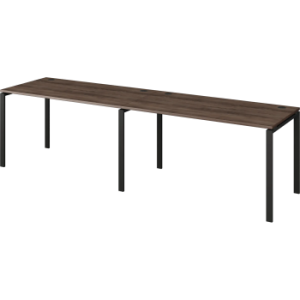 Бенч линейный на 2 рабочих места Арго-М АМБЛ-003 Лагос/Антрацит