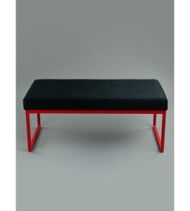 Банкетка Марсей 95-44 (черный/красный)