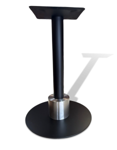 Нога для стола комбинированная, дизайнерская, вставка из нержавеющецй стали, для современных ресторанов, модель 4101