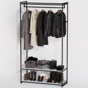 Стеллаж для одежды в стиле Лофт A22120-09-ЧБ