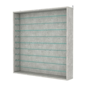 Витрина настенная №4-5Г, Метрополитан Грей