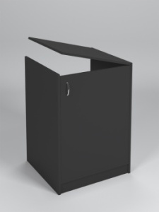 Прилавок "ЭКОНОМ" вход-выход (600мм), Черный