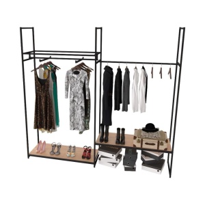 Стеллаж Лофт для одежды КД-2201 комбинированный