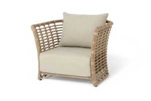 "Валенсия" кресло из искусственного ротанга, цвет соломенныйцвет соломенный