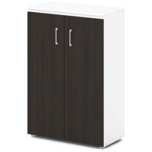 Шкаф для документов средний S-661 Сентида - Sentida (Восприятие) цвет Дуб Честерфилд и Белый