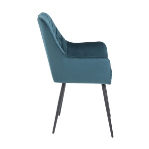 Стул Commander 2, темно-бирюзовый, велюр