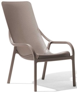 Лаунж-кресло пластиковое Net Lounge тортора