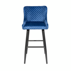 Стул барный Ститч, вельвет королевский синий
