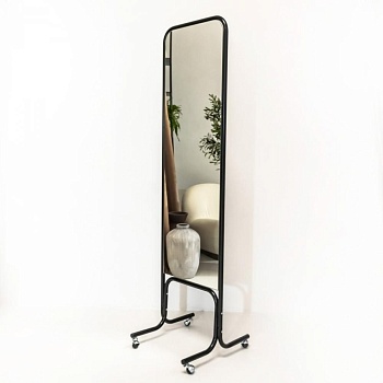 5МD-03*(черный муар) Зеркало двустороннее, 500Lх1675Hx500Dмм, зерк. полотно 1400х445мм