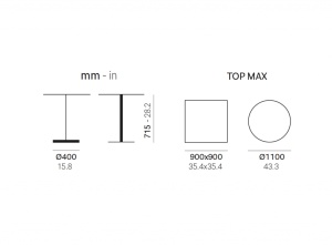 Подстолье пластиковое Ikon черный