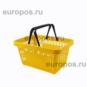 Корзина пластиковая усиленная ROCK, 20 литров, цвет желтый