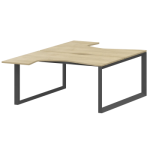 Бенч эргономичный на 2 рабочих места на металлокаркасе Аргентум-МП НТМП.О.Б2-040 Баттл Рок/Антрацит