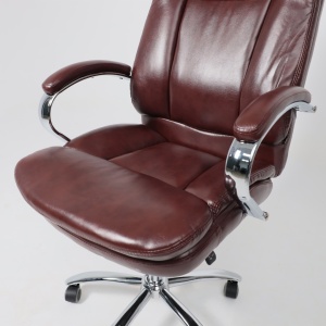 Кресло поворотное Leonardo, коричневый бриллиант, экокожа