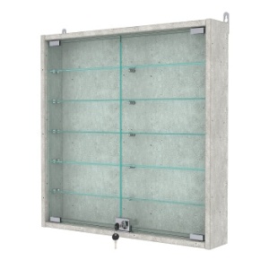 Витрина настенная №1-5АУ, Метрополитан Грей