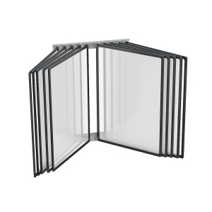 Перекидная система POSTERLINE WALL-10 с черными рамками А3