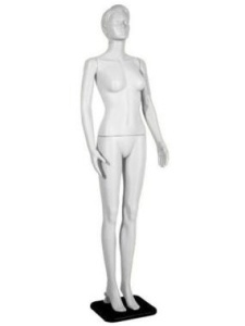 F-1RU-Face White (MDw-01)Манекен женский пластиковый с лицом, рост 1780 мм, 82х60х86 см