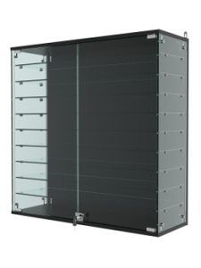 Витрина "АТРИУМ" настенная №4-2Г, Черный