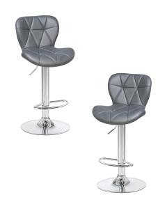 Набор 2 шт Стул барный DOBRIN BARNY, серый