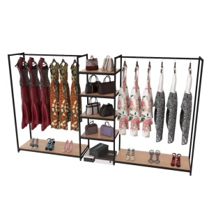 Стеллаж для одежды и аксессуаров КД-1704 в стиле Loft