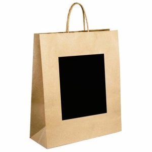 Пакет подарочный КОМПЛЕКТ 7 штук, 26x13x32 см, скретч-слой + стилус, "Brown Kraft", ЗОЛОТАЯ СКАЗКА, 591968