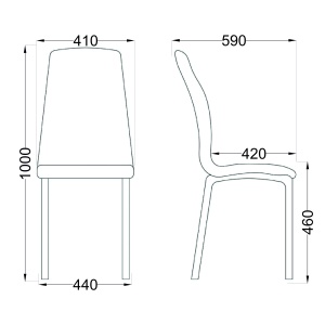 Стул Saturn, капучино, экокожа