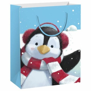 Пакет подарочный (1 штука) новогодний, 18х10х23 см, "Christmas Animals", ассорти, ЗОЛОТАЯ СКАЗКА, 591955