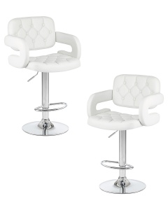 Набор 2 шт Стул барный DOBRIN TIESTO, белый