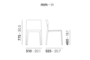 Стул пластиковый Volt белый