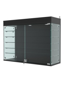 Витрина "АТРИУМ" настенная №3А-2Г, Черный