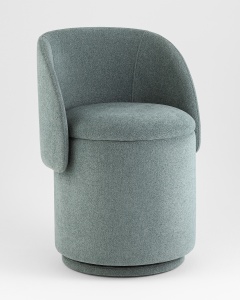 Пуф-трансформер Таунсвилл вращающийся с ящиком букле зеленый