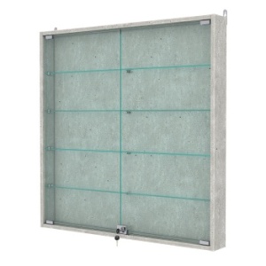 Витрина настенная №4-1АУ, Метрополитан Грей