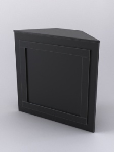 Прилавок "ОРНАМЕНТ" №4 угловой, Черный