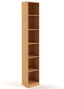 Ст-23-40-30 Стеллаж прямой серии "Старк" 2380х400х300 мм цвет Белый с черной кромкой