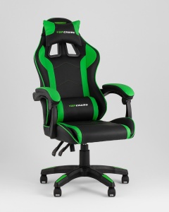 Кресло спортивное TopChairs Shadow черно-зеленый