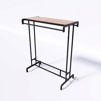 Рейл для одежды FORTE-PRO 1,4 м двухсторонний с полкой