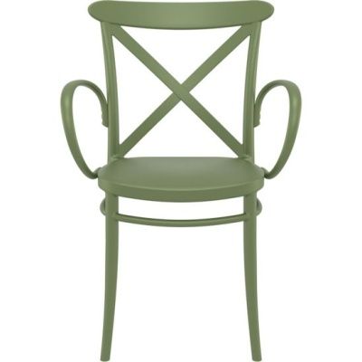 Кресло пластиковое Cross XL, оливковый